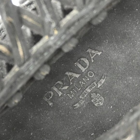 PRADA BLACK SUEDE HANDBAG YQ02428 BNN09 - Picture 6 of 7